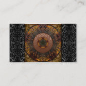 Herfst Celtic Knot Circle Visitekaartje (Achterkant)