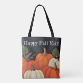 "Herfst Chalkboardpompoenen" Gepersonaliseerd Canv Tote Bag (Achterkant)