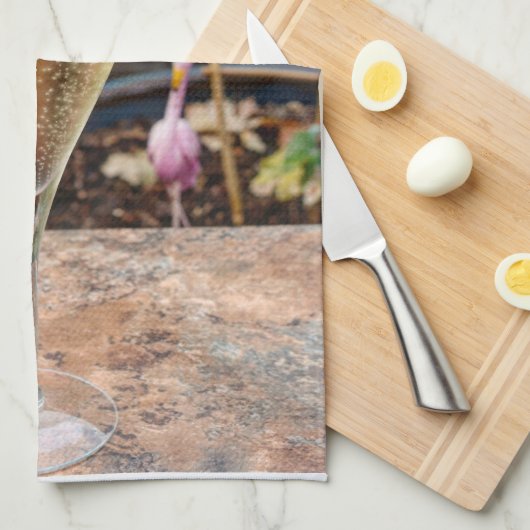 Herfst Champagne Celebration Theedoek (Quarter Fold)