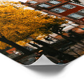 Herfst charme in Europese Alley Poster (Hoek)