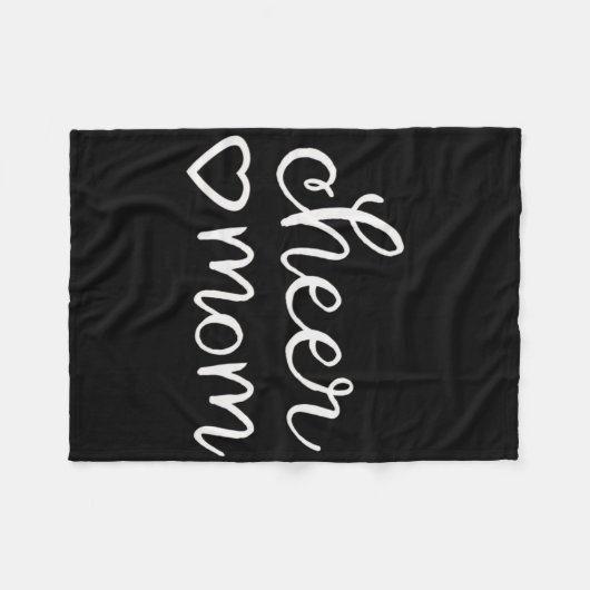 Herfst Cheer Moeder Cheerleading Cheerleader Mama  Fleece Deken (Voorkant (Horizontaal))
