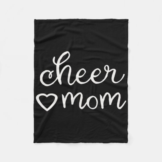 Herfst Cheer Moeder Cheerleading Cheerleader Mama  Fleece Deken (Voorkant)