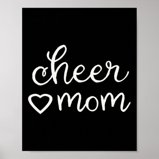 Herfst Cheer Moeder Cheerleading Cheerleader Mama Poster (Voorkant)