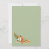 Herfst Cheeseboard Invitation Kaart (Achterkant)