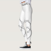 Herfst Chic Abstract Patroon Leggings voor Vrouwen (Links)
