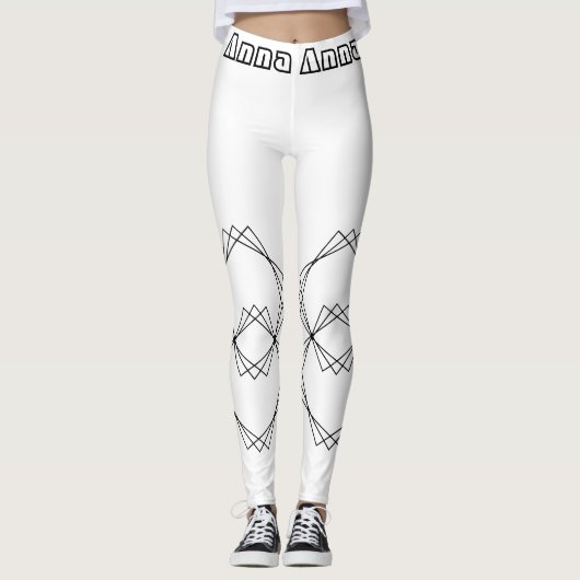 Herfst Chic Abstract Patroon Leggings voor Vrouwen (Voorkant)