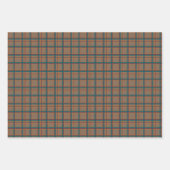 Herfst Chic Geruite Inpakpapier Set Vel (Voorkant 2)