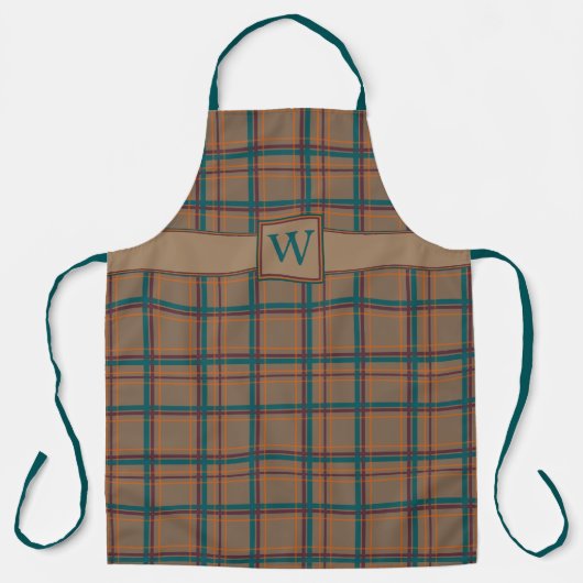 Herfst Chic Karo All-Over Print Schort (Voorkant)