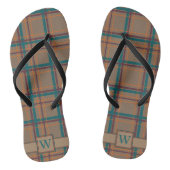 Herfst Chic Plaid Flip Flops (Voetbed)