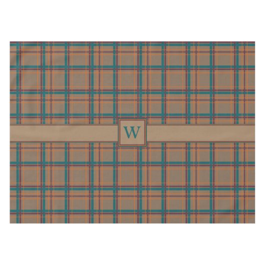 Herfst Chic Plaid tafelkleed (Voorkant (Horizontaal))