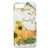 Herfst Chickadee Sunflower Pumpkin Bitterbitter Le Case-Mate iPhone Case (Achterkant)