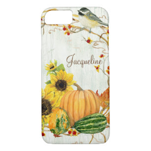 Herfst Chickadee Sunflower Pumpkin Bitterbitter Le Case-Mate iPhone Case