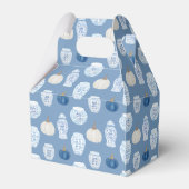 Herfst Chinoiserie Blauwe Pompoenen Trouwdouche Bedankdoosjes (Achterkant)