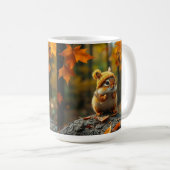 Herfst Chipmunk Coffee Mok (Voorkant rechts)