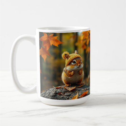 Herfst Chipmunk Coffee Mok (Links)