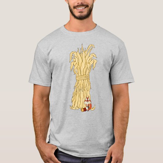 Herfst Chipmunk en Haystack T-shirt (Voorkant)