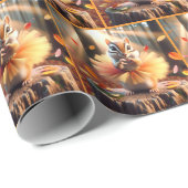 Herfst Chipmunk Het dragen van een Ballerina Tutu Cadeaupapier (Rol Hoek)