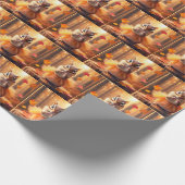 Herfst Chipmunk in een tutu Cadeaupapier (Hoek)