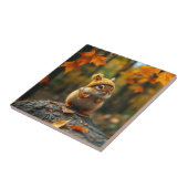 Herfst Chipmunk Keramische Tegel Tegeltje (Zijkant)