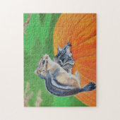 Herfst Chipmunk Legpuzzel (Verticaal)