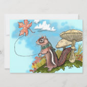 Herfst Chipmunk~ nodigt uit Kaart (Voorkant)