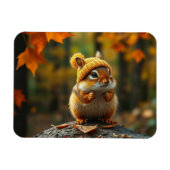 Herfst-chipmunkmagneet Magneet (Horizontaal)