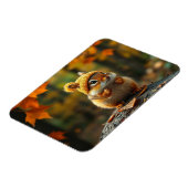 Herfst-chipmunkmagneet Magneet (Linkerzijde)