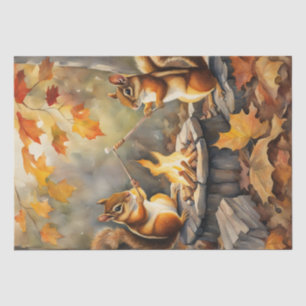 Herfst Chipmunks & Marshmallows Decoupage Tissuepapier