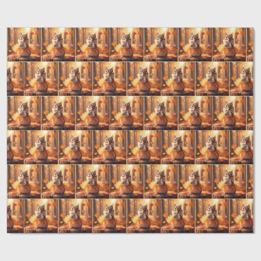 Herfst Chipmunks met hart Cadeaupapier (Vlak)