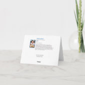 Herfst Choco Beer - Kinder kunst voor Choc Kaart (Achterkant)