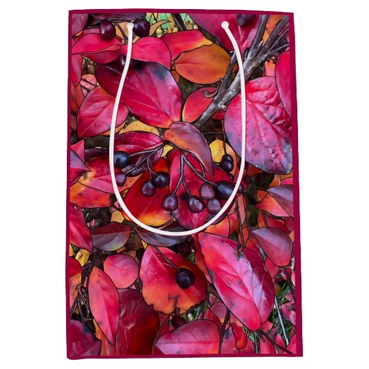 Herfst Chokecherries - Medium Gift Bag Medium Cadeauzakje (Voorkant)