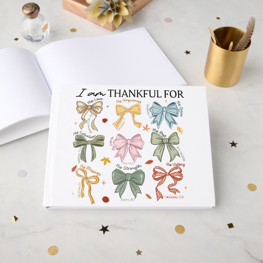 Herfst Christelijke Thanksgiving Gastenboek (Voorkant open)