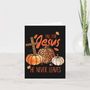 Herfst Christelijke Thanksgiving Herfst voor Jezus Kaart