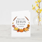 Herfst Christelijke Val Voor Jezus Hij Verlaat Haa Kaart (Gele Bloem)