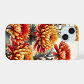 Herfst Chrysanthemum Bloemenschouw iPhone 15 Case (Achterkant horizontaal)