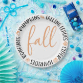 Herfst Cirkel Papieren Bordje (Feest)