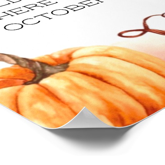 Herfst Citote Oktober Pumpkins Poster (Hoek)