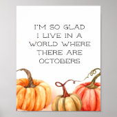 Herfst Citote Oktober Pumpkins Poster (Voorkant)