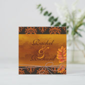Herfst CLASSY Wedding INVITATION Kaart (Staand voorkant)