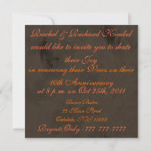 Herfst CLASSY Wedding INVITATION Kaart (Achterkant)