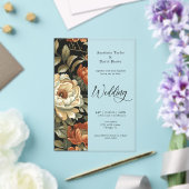 Herfst Clay Floral Wedding Acryl Uitnodigingen (Insitu (Huwelijk))