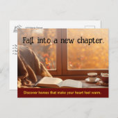 Herfst Client Vastgoedmarketing Briefkaart (Voorkant / Achterkant)