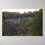Herfst Cliffside Foto Poster (Voorkant)