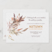 Herfst Cocktails uitnodiging (Voorkant / Achterkant)