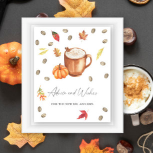 Herfst Coffee - Advies en wensen voor Passen getro Poster