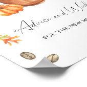 Herfst Coffee - Advies en wensen voor Passen getro Poster (Hoek)