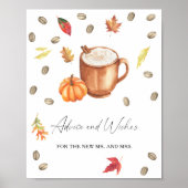 Herfst Coffee - Advies en wensen voor Passen getro Poster (Voorkant)