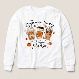 Herfst Coffee Latte Knus Herfstbladeren Mooie Krab
