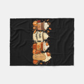Herfst Coffee Pumpkin Spice Latte Drink herfst dan Fleece Deken (Voorkant (Horizontaal))