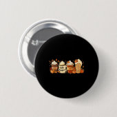 Herfst Coffee Pumpkin Spice Latte Drink herfst dan Ronde Button 5,7 Cm (Voorkant /achterkant)